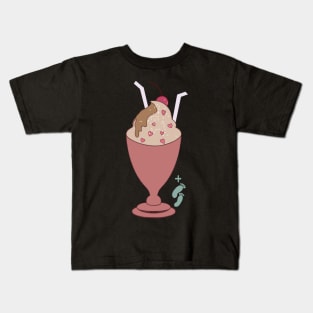 Ice cream sundae for 2 plus baby Kids T-Shirt